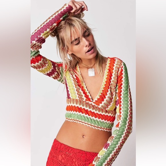 NWT Free people size XS Twist and shout crop top - Picture 1 of 12